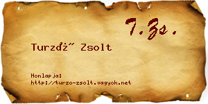 Turzó Zsolt névjegykártya